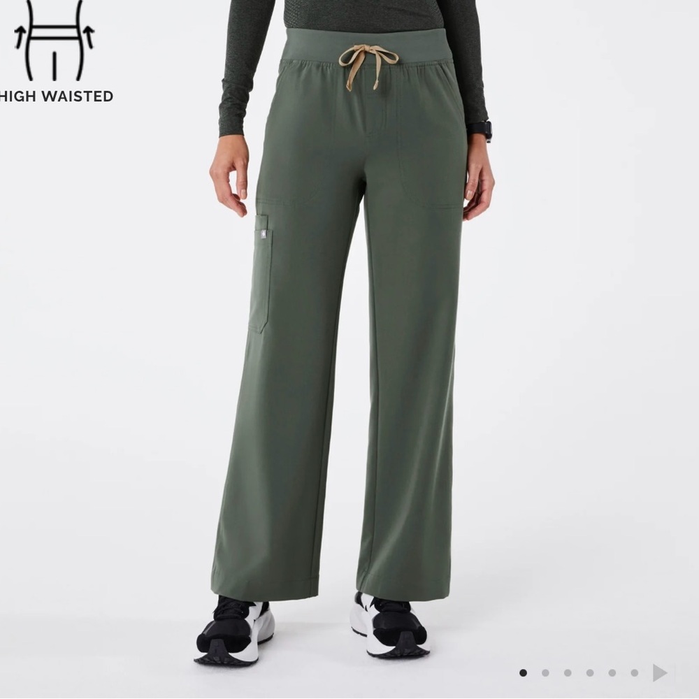High Waisted Isabel Wide Leg Scrub Pants
